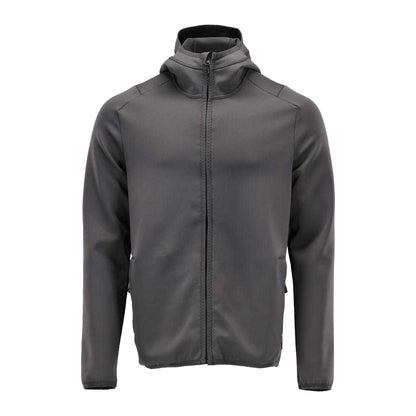 Stone Grey - Front - Mascot Mens Customised Hooded Fleece Jacket