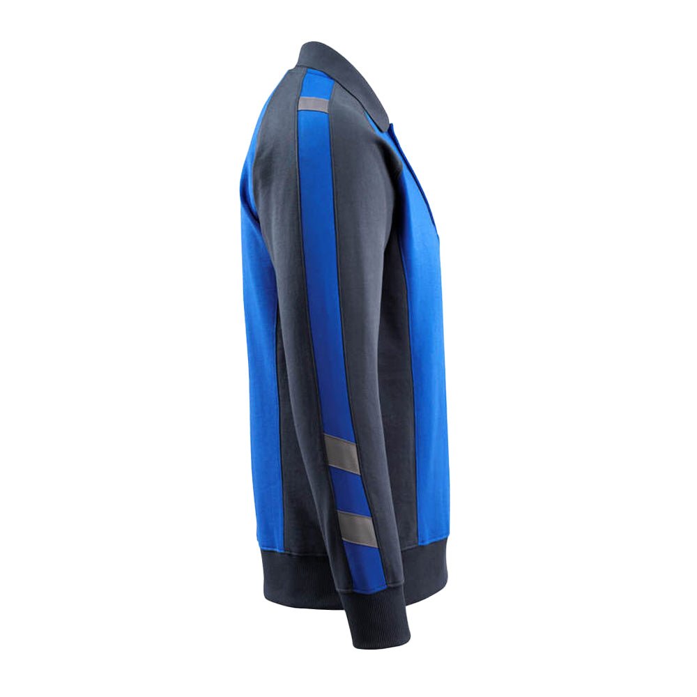 Royal Blue-Dark Navy - Side - Mascot Mens Unique Magdeburg Polo Sweatshirt