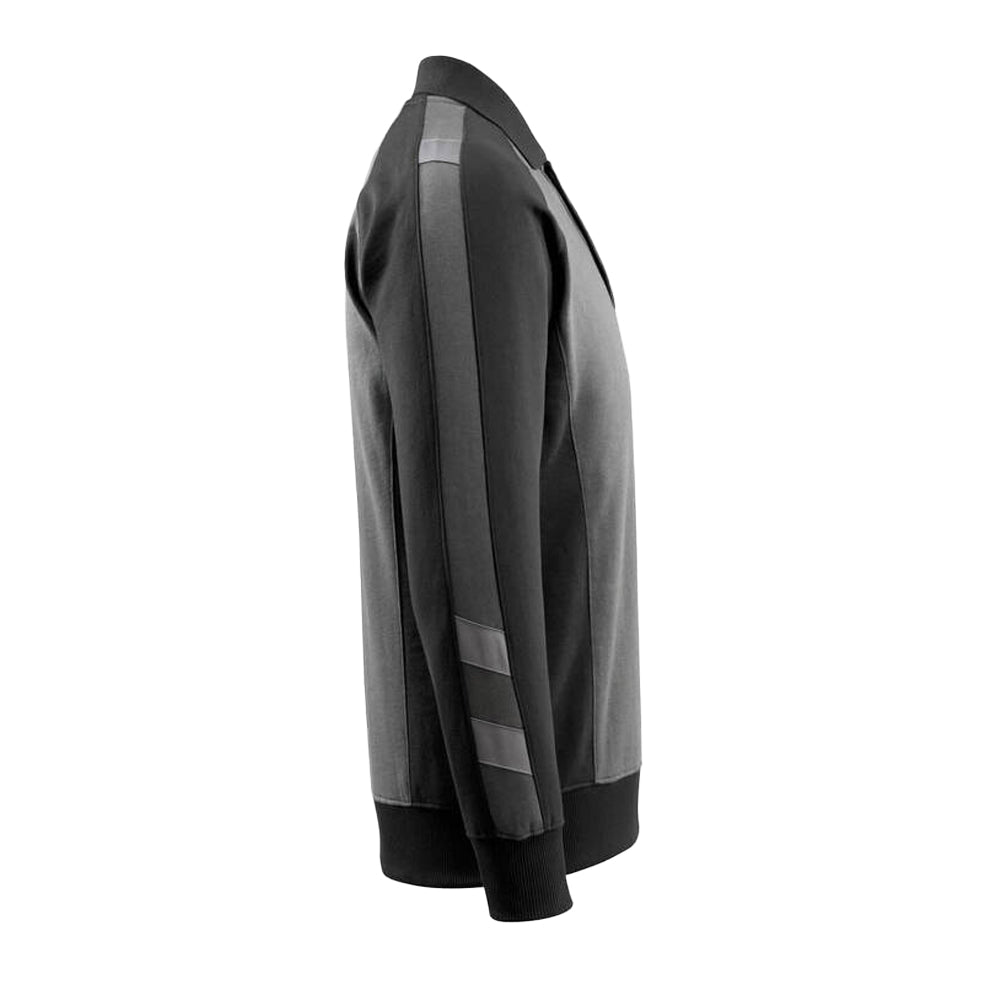 Dark Anthracite-Black - Side - Mascot Mens Unique Magdeburg Polo Sweatshirt