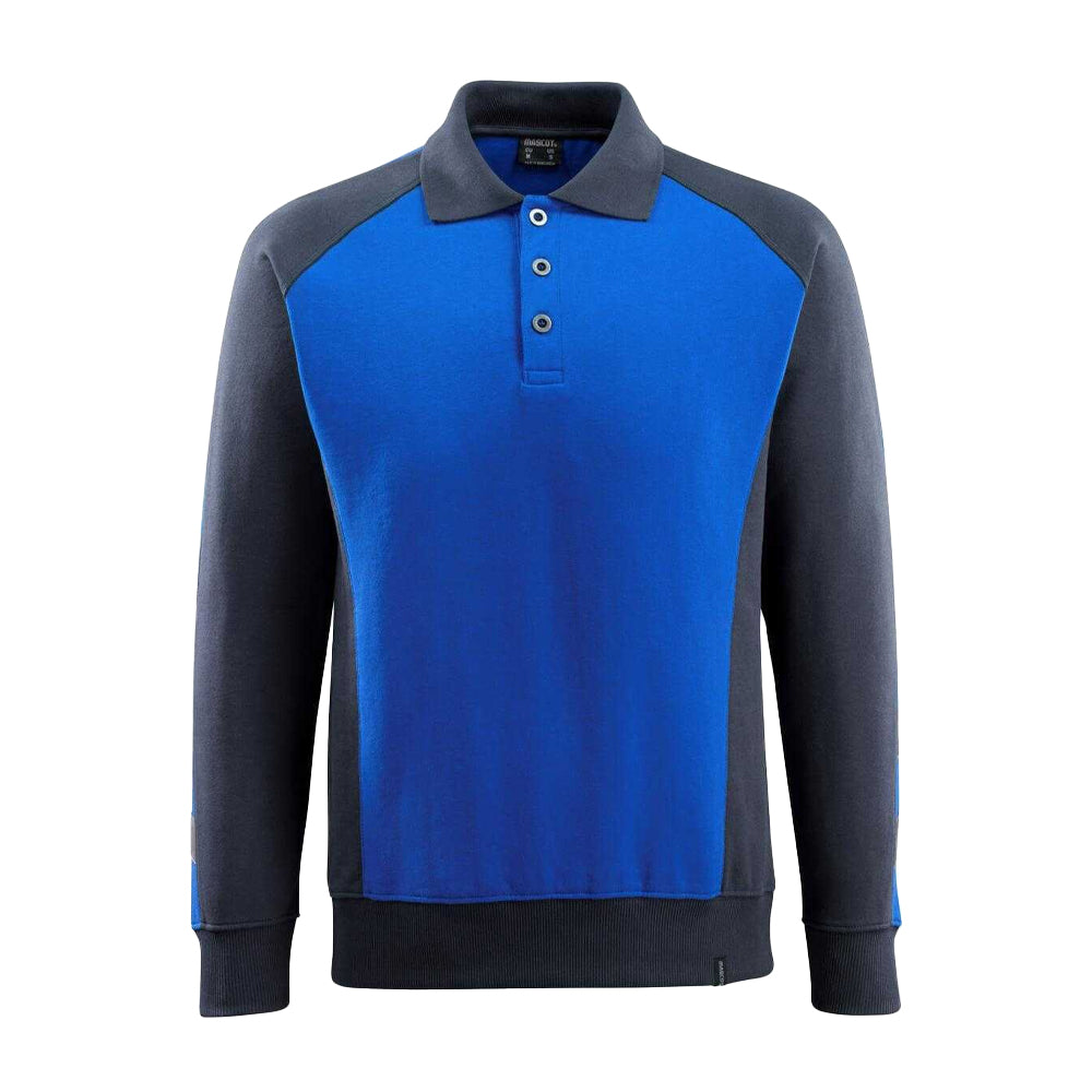 Royal Blue-Dark Navy - Front - Mascot Mens Unique Magdeburg Polo Sweatshirt