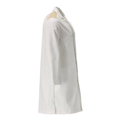 White-Gold - Back - Mascot Smock Food & Care Coat