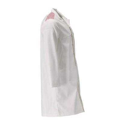 White-Traffic Red - Back - Mascot Smock Food & Care Coat