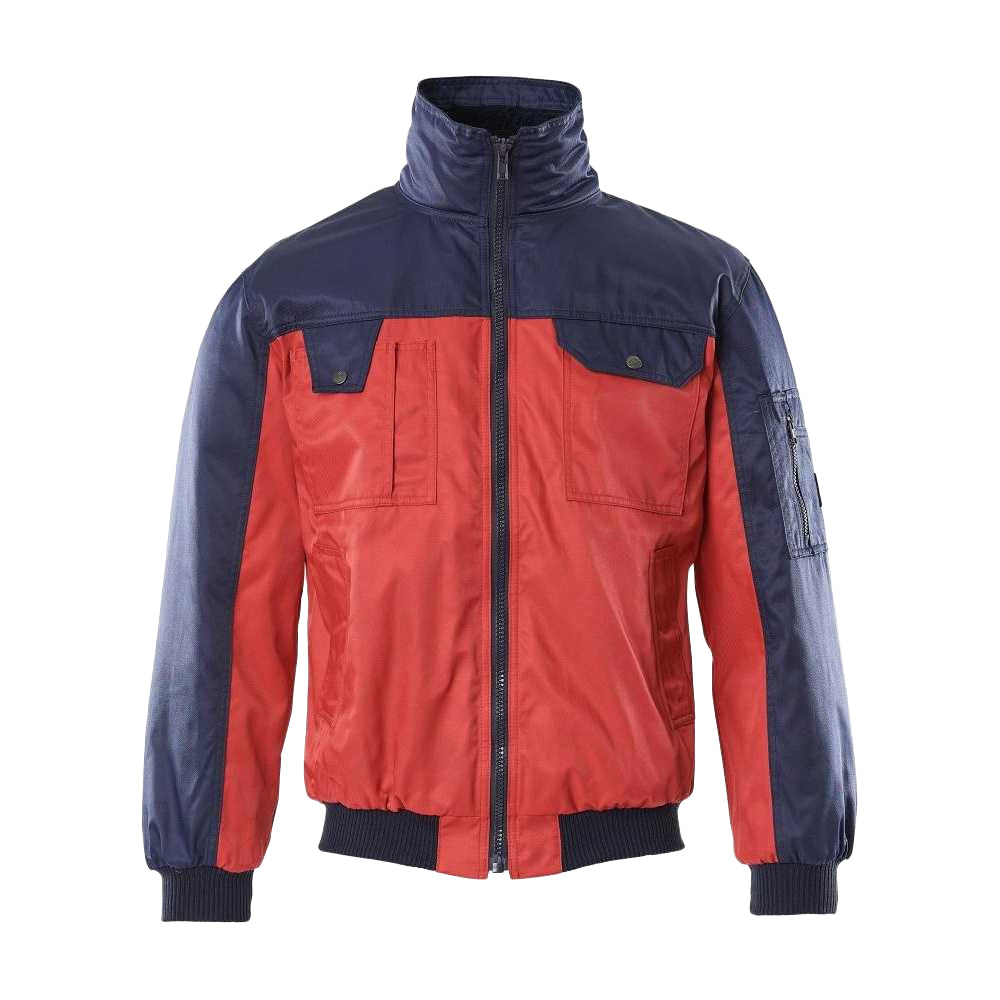 Red-Navy - Front - Mascot Mens Bolzano Pilot Jacket