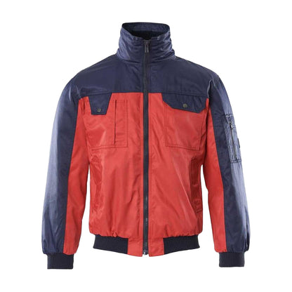 Red-Navy - Front - Mascot Mens Bolzano Pilot Jacket