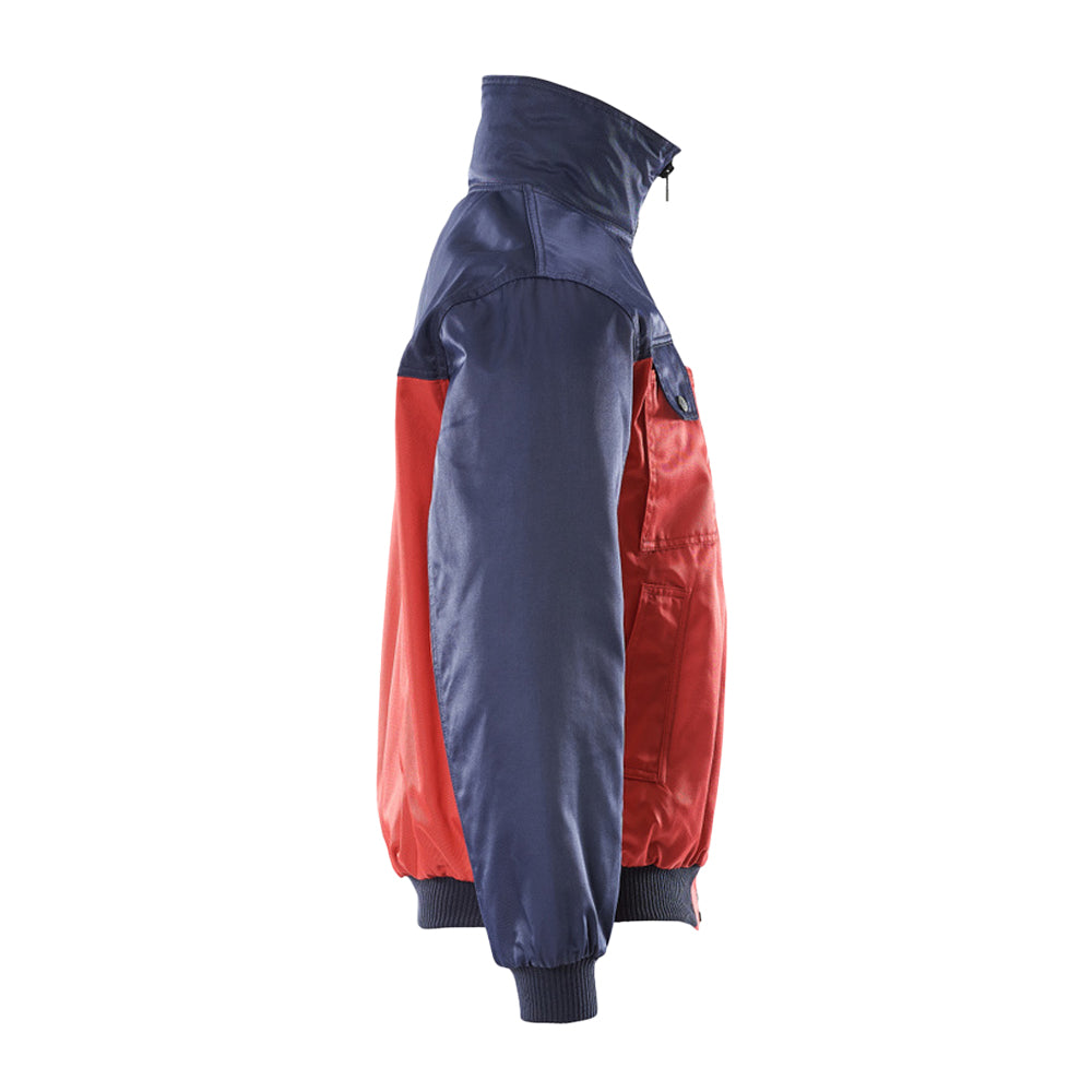 Red-Navy - Side - Mascot Mens Bolzano Pilot Jacket