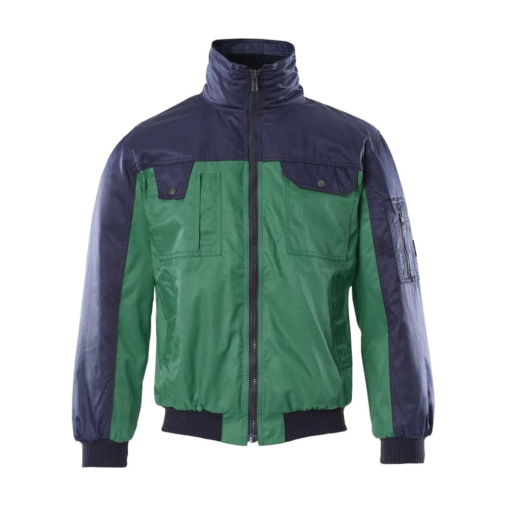 Green-Navy - Front - Mascot Mens Bolzano Pilot Jacket