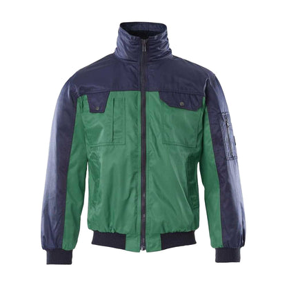 Green-Navy - Front - Mascot Mens Bolzano Pilot Jacket