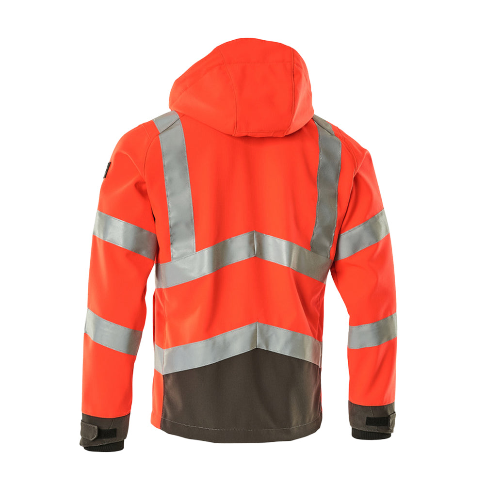 Hi Vis Red-Dark Anthracite - Back - Mascot Mens Safe Supreme Blackpool Hi-Vis Jacket