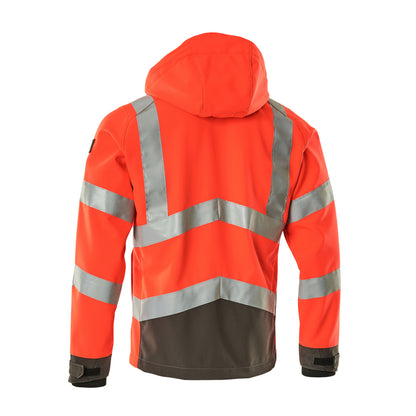 Hi Vis Red-Dark Anthracite - Back - Mascot Mens Safe Supreme Blackpool Hi-Vis Jacket