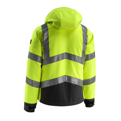 Hi Vis Yellow-Black - Back - Mascot Mens Safe Supreme Blackpool Hi-Vis Jacket