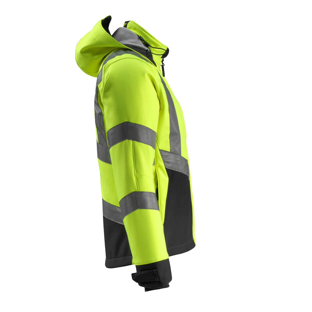 Hi Vis Yellow-Black - Side - Mascot Mens Safe Supreme Blackpool Hi-Vis Jacket
