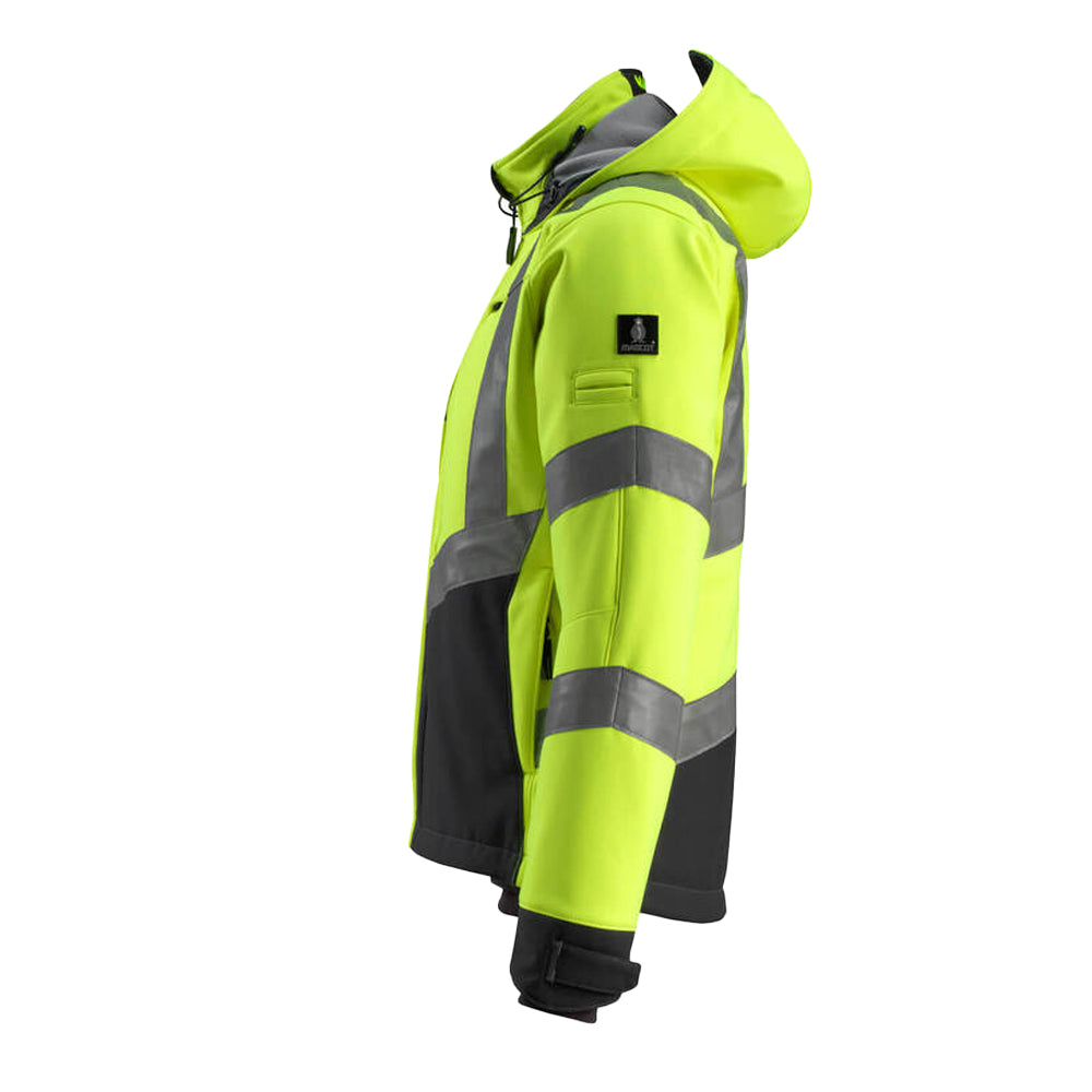Hi Vis Yellow-Black - Lifestyle - Mascot Mens Safe Supreme Blackpool Hi-Vis Jacket