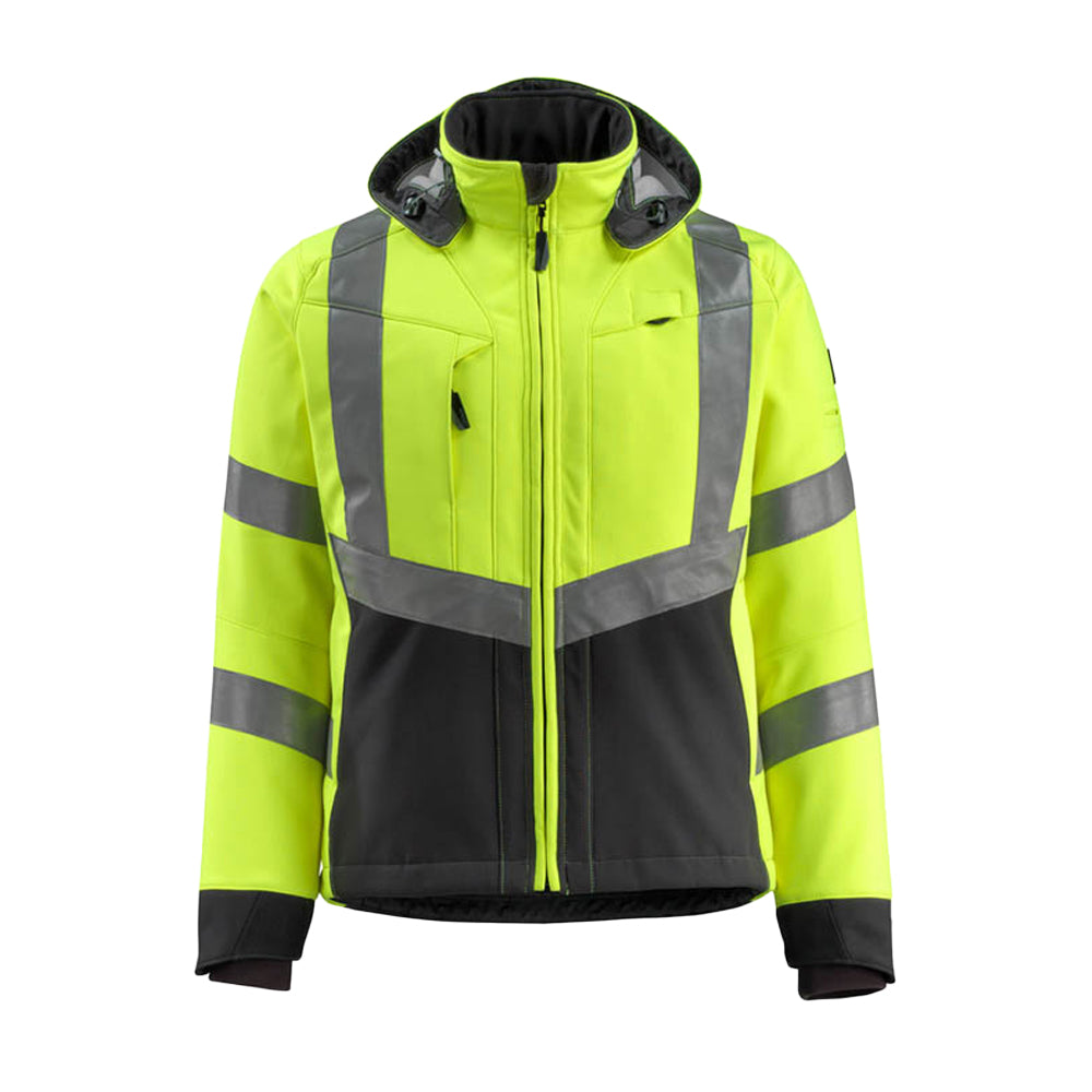 Hi Vis Yellow-Black - Front - Mascot Mens Safe Supreme Blackpool Hi-Vis Jacket