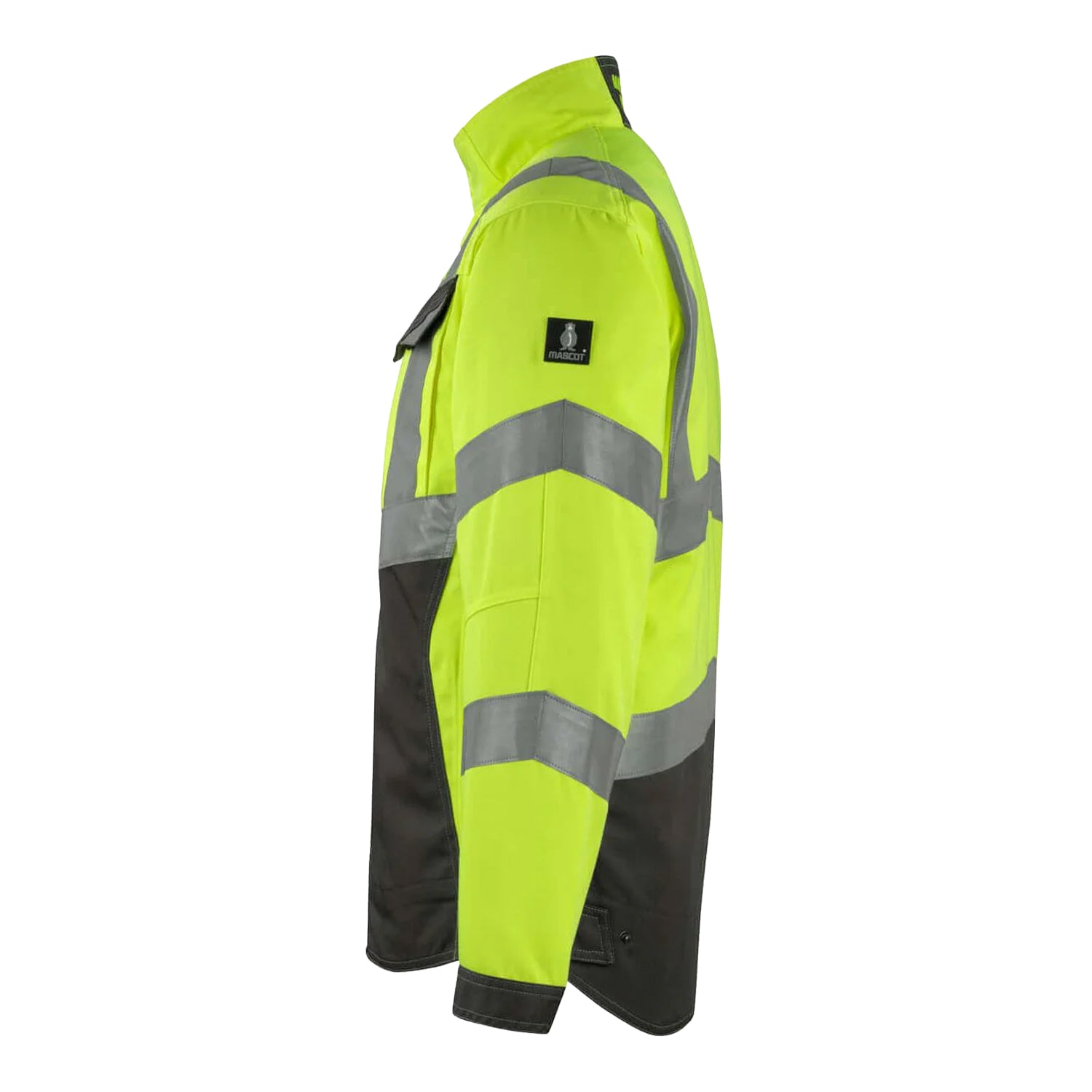 Hi Vis Yellow-Dark Anthracite - Back - Mascot Mens Safe Supreme Oxford Hi-Vis Jacket