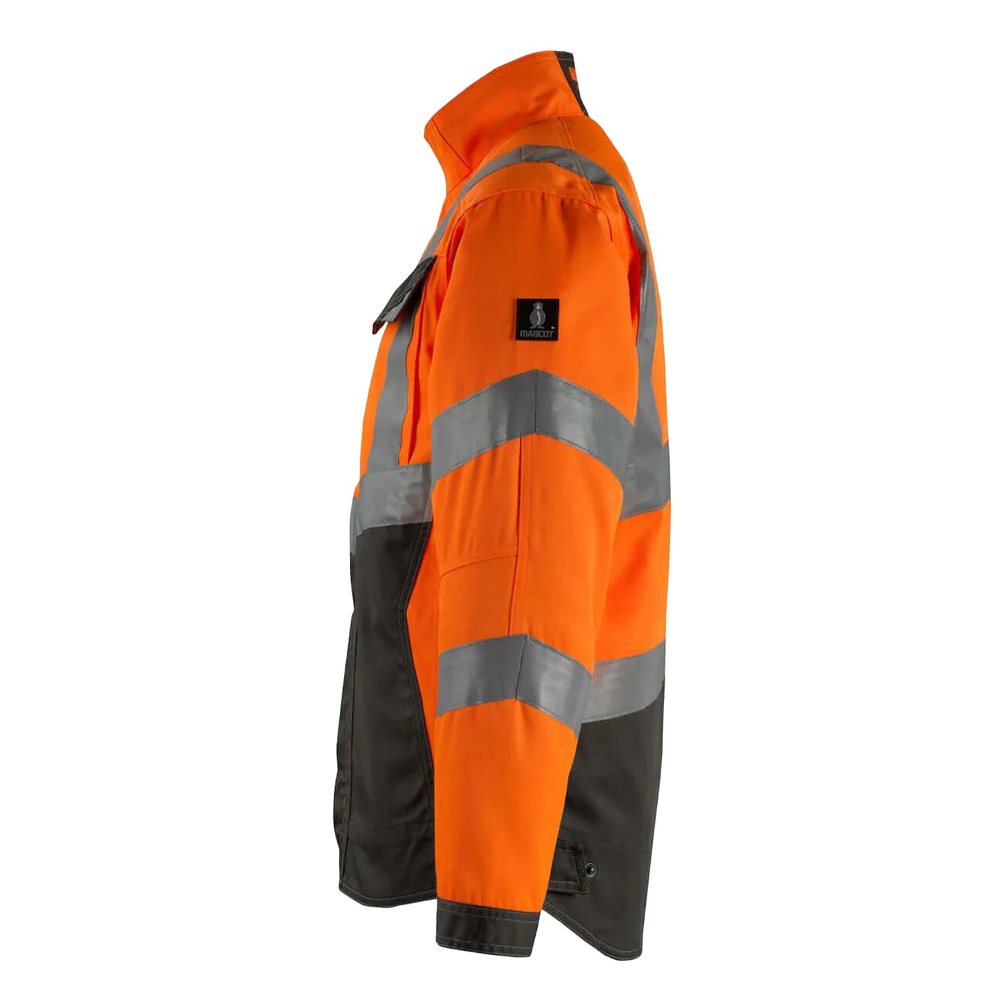 Hi Vis Orange-Dark Anthracite - Back - Mascot Mens Safe Supreme Oxford Hi-Vis Jacket