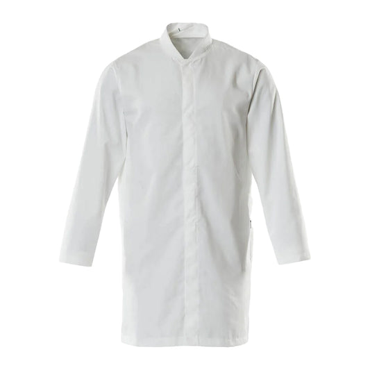 White - Front - Mascot Visitor Smock Food & Care Coat