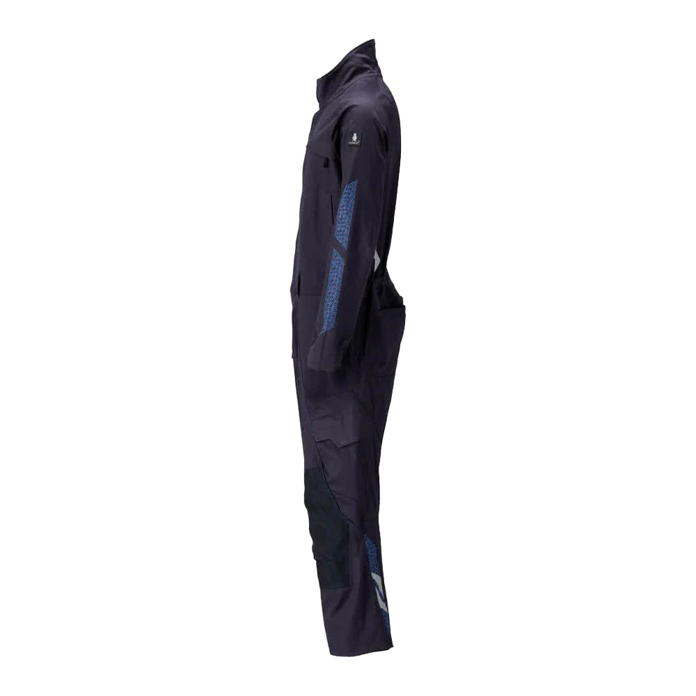 Dark Navy - Back - Mascot Mens Accelerate Knee Pad Pockets Boiler Suit