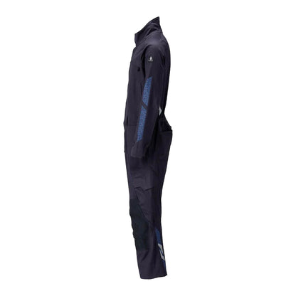 Dark Navy - Back - Mascot Mens Accelerate Knee Pad Pockets Boiler Suit