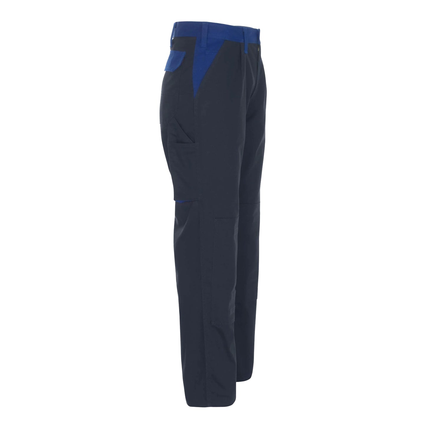 Navy-Royal Blue - Side - Mascot Mens Image Knee Pad Pockets Work Trousers