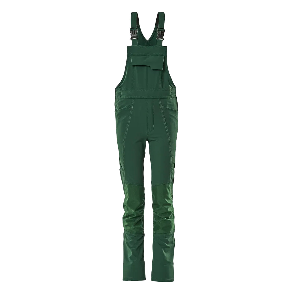 Green - Front - Mascot Childrens-Kids Accelerate Cordura Bib And Brace Overall