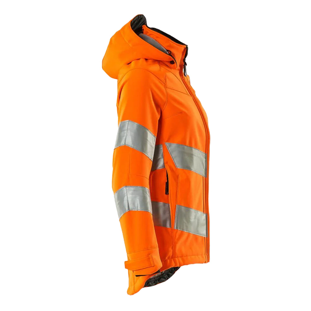 Hi Vis Orange - Side - Mascot Womens-Ladies Safe Supreme Hi-Vis Soft Shell Jacket