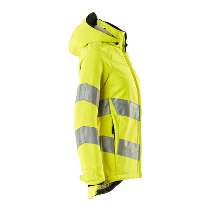 Hi Vis Yellow - Side - Mascot Womens-Ladies Safe Supreme Hi-Vis Soft Shell Jacket