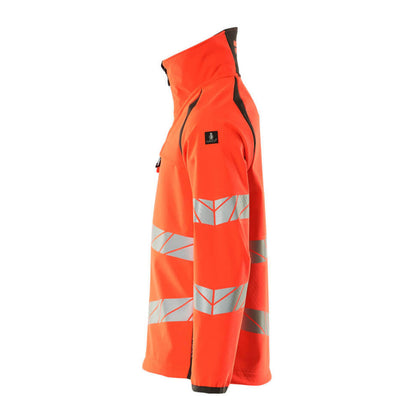 Hi Vis Red-Dark Anthracite - Side - Mascot Mens Accelerate Safe Hi-Vis Soft Shell Jacket