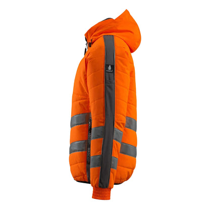 Hi Vis Orange-Dark Anthracite - Back - Mascot Mens Safe Supreme Dartford Hi-Vis Jacket