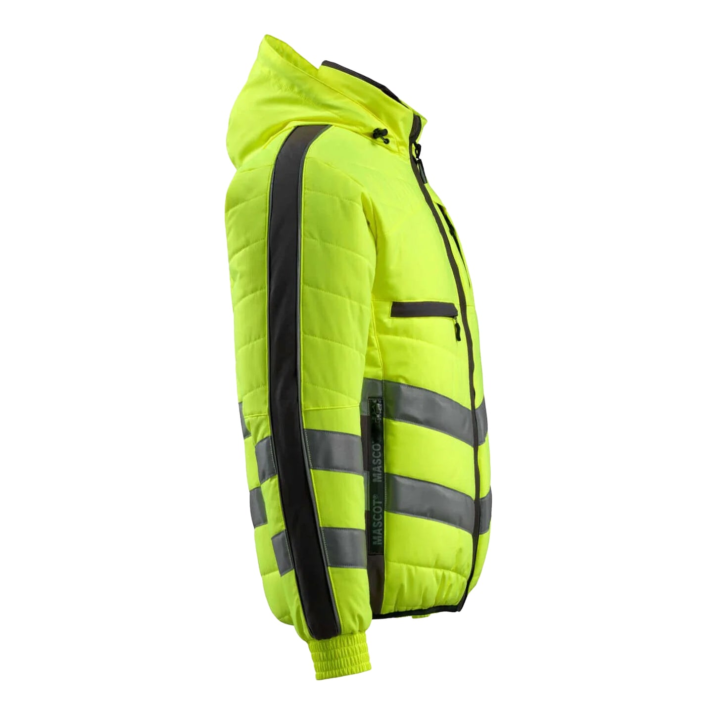 Hi Vis Yellow-Black - Side - Mascot Mens Safe Supreme Dartford Hi-Vis Jacket