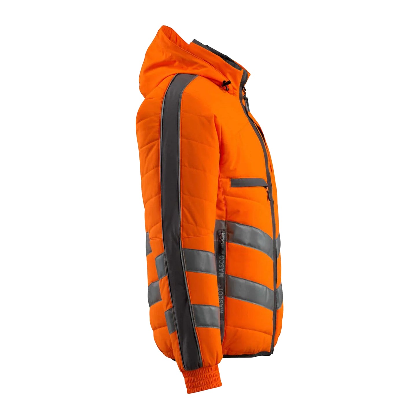 Hi Vis Orange-Dark Anthracite - Side - Mascot Mens Safe Supreme Dartford Hi-Vis Jacket
