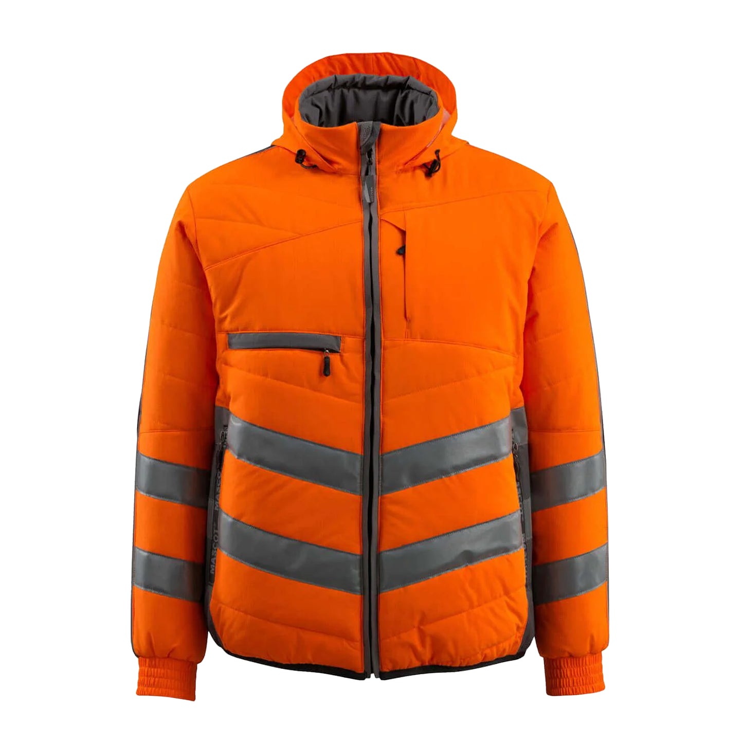 Hi Vis Orange-Dark Anthracite - Front - Mascot Mens Safe Supreme Dartford Hi-Vis Jacket