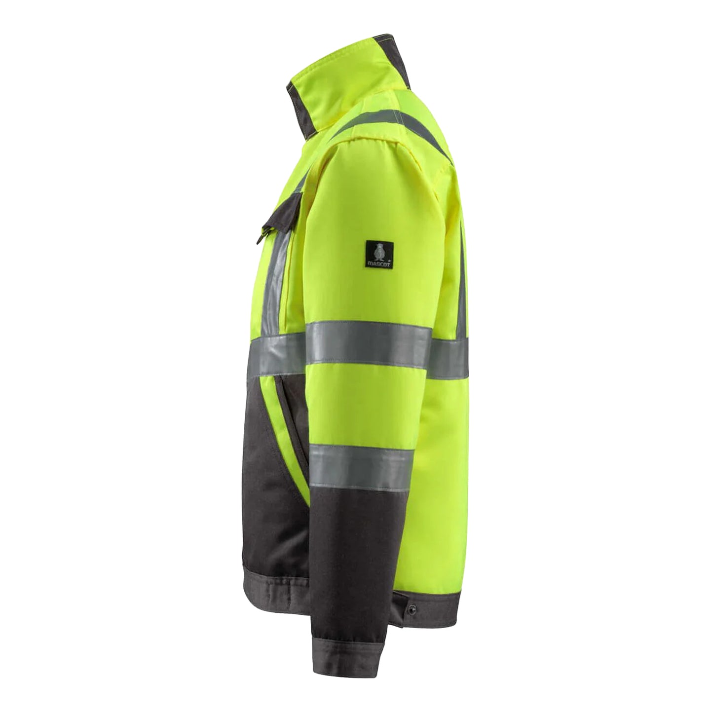 Hi Vis Yellow-Dark Anthracite - Back - Mascot Mens Safe Light Forster Hi-Vis Jacket