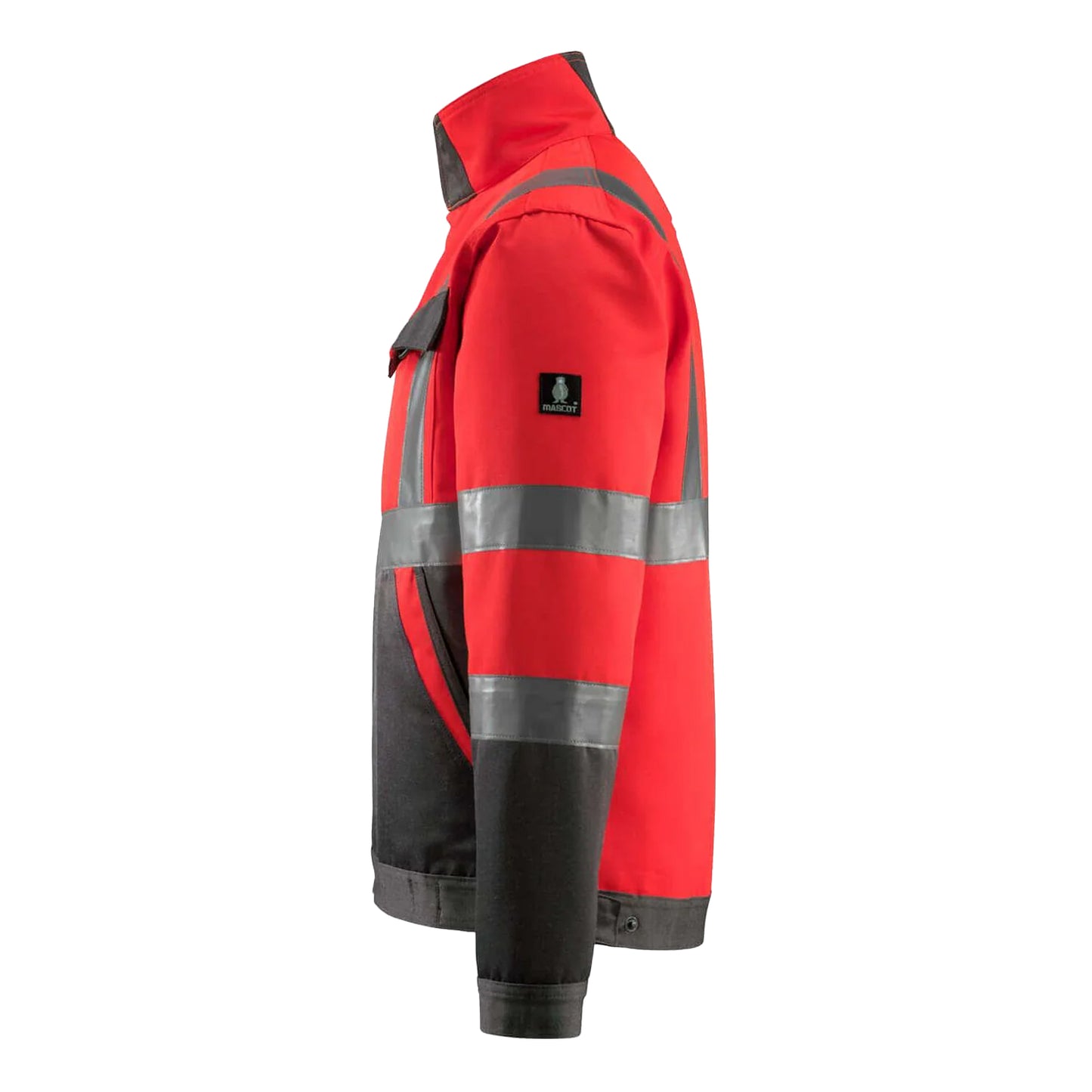 Hi Vis Red-Dark Anthracite - Back - Mascot Mens Safe Light Forster Hi-Vis Jacket