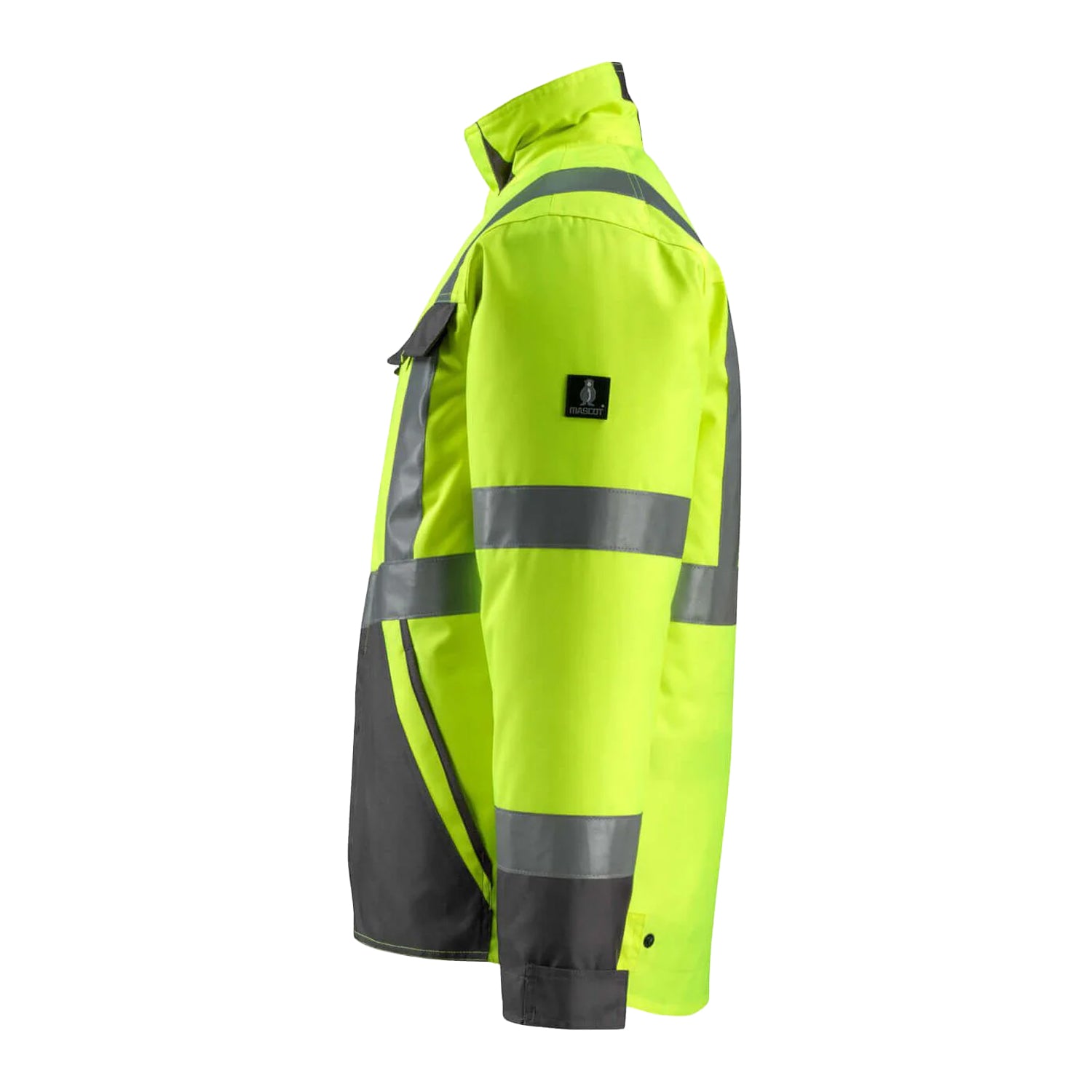 Hi Vis Yellow-Dark Anthracite - Back - Mascot Mens Safe Light Penrith Hi-Vis Jacket