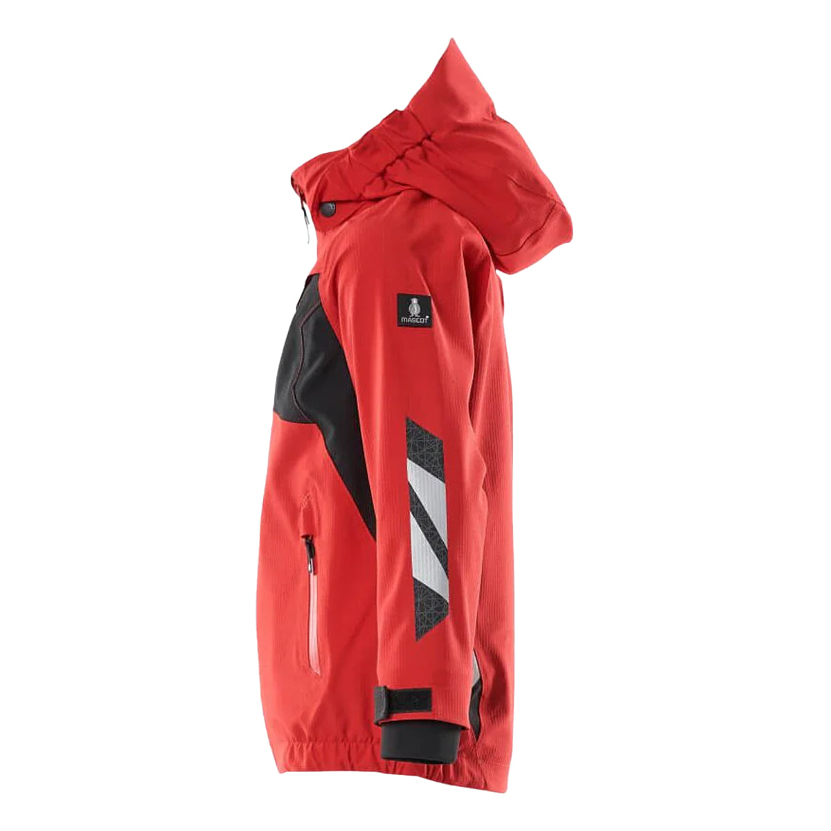 Traffic Red-Black - Back - Mascot Childrens-Kids Accelerate Shell Jacket