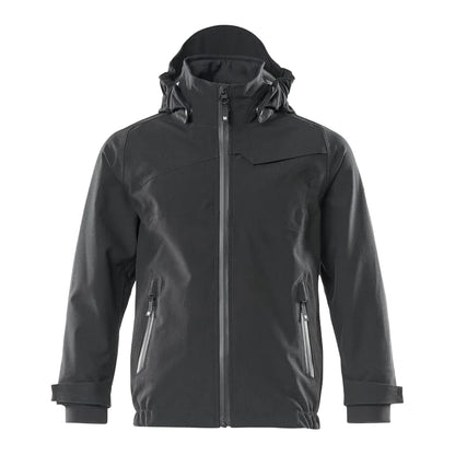 Black - Front - Mascot Childrens-Kids Accelerate Shell Jacket
