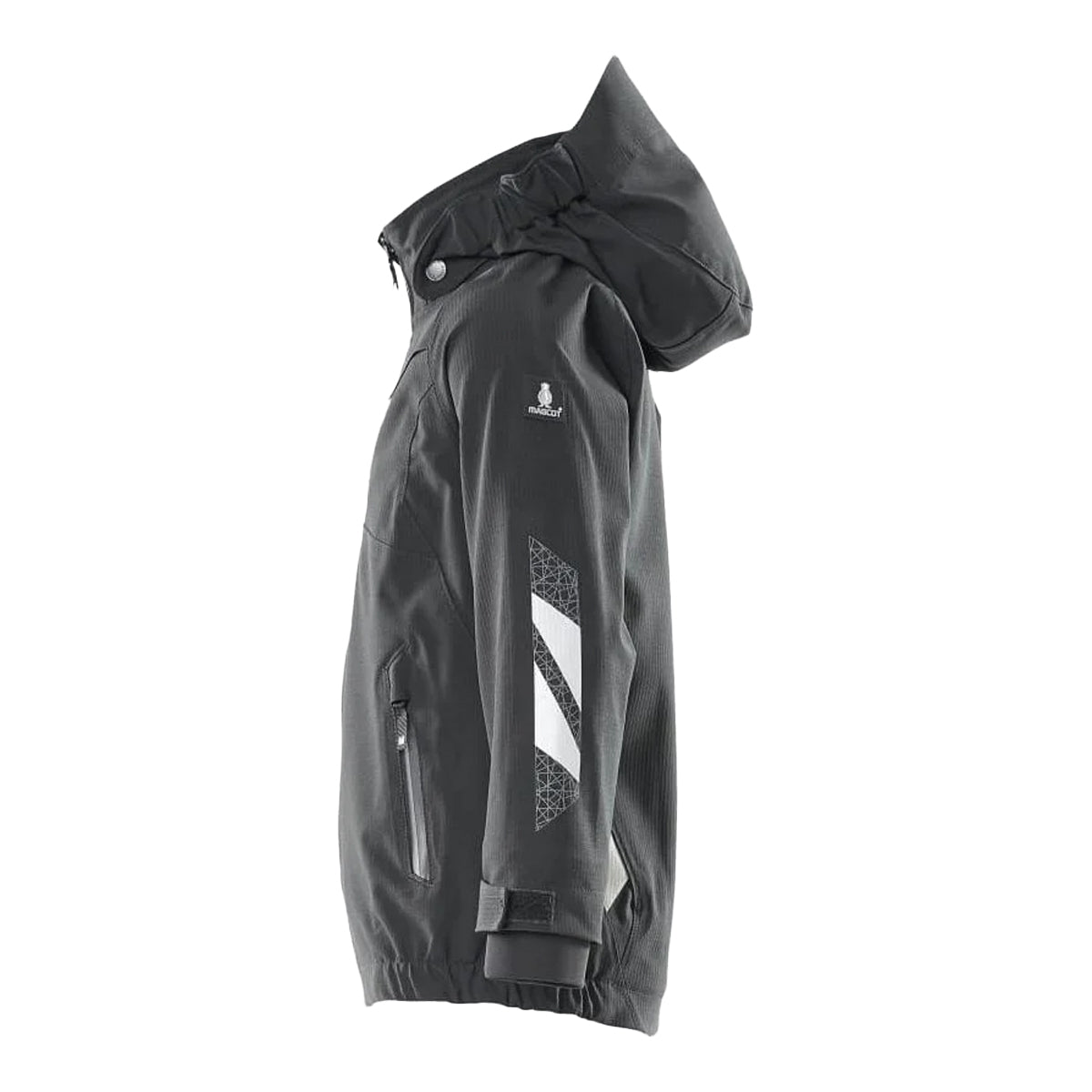 Black - Back - Mascot Childrens-Kids Accelerate Shell Jacket