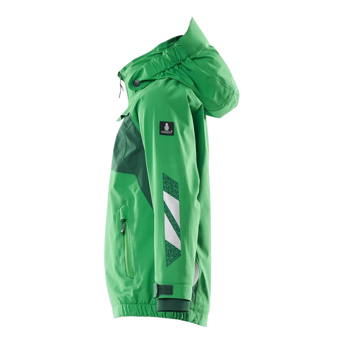 Grass Green-Green - Back - Mascot Childrens-Kids Accelerate Shell Jacket