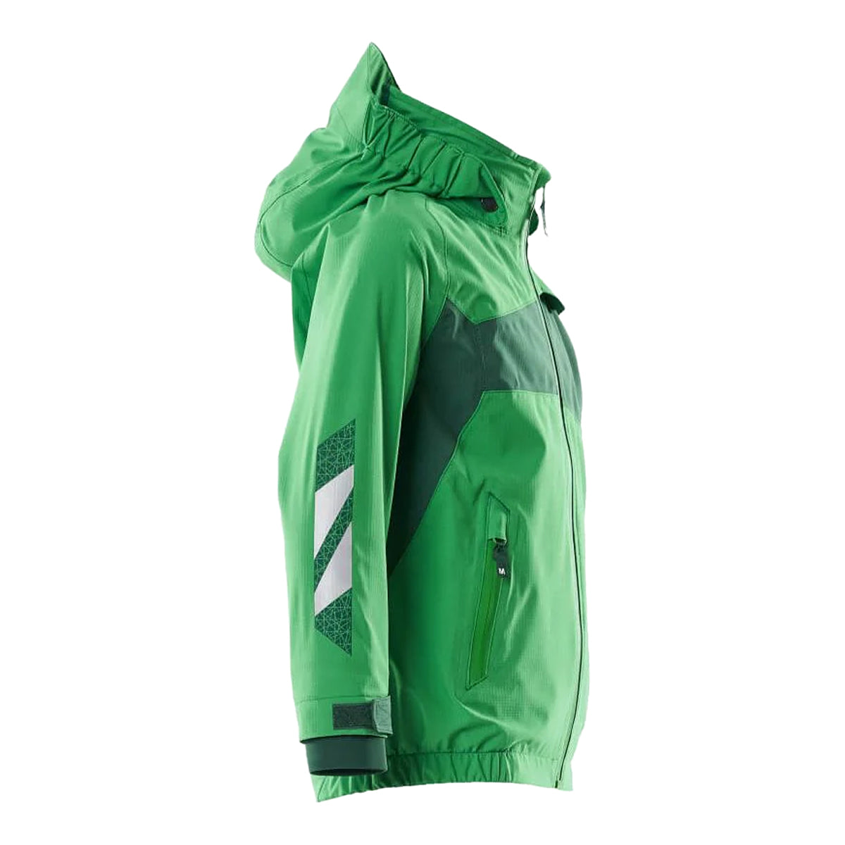 Grass Green-Green - Side - Mascot Childrens-Kids Accelerate Shell Jacket