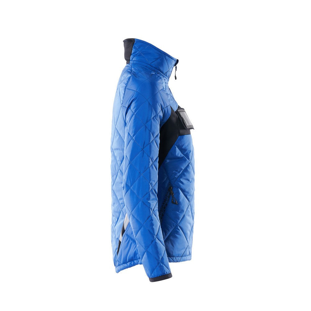 Azure Blue-Dark Navy - Side - Mascot Womens-Ladies Accelerate Climascot Water Repellent Jacket