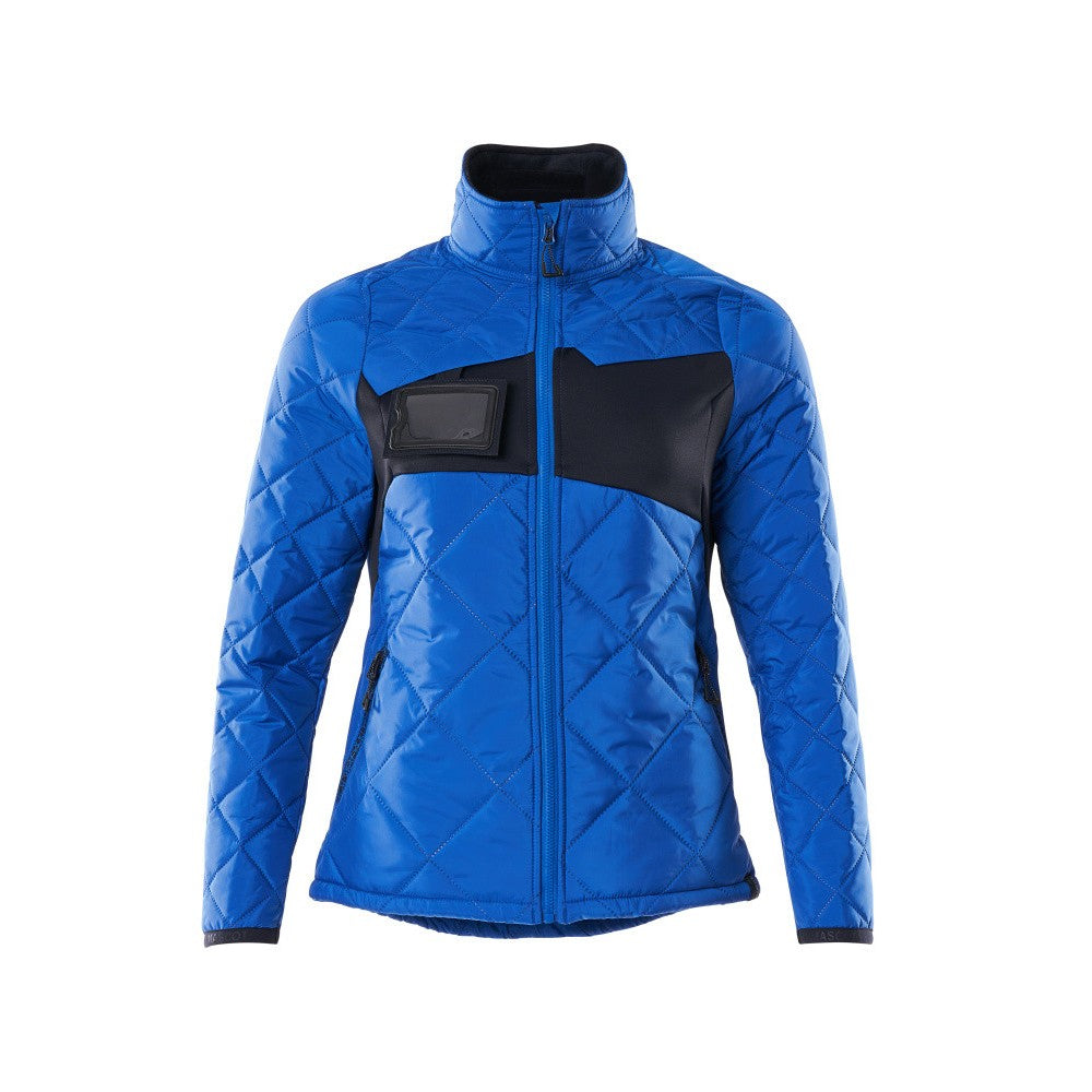 Azure Blue-Dark Navy - Front - Mascot Womens-Ladies Accelerate Climascot Water Repellent Jacket