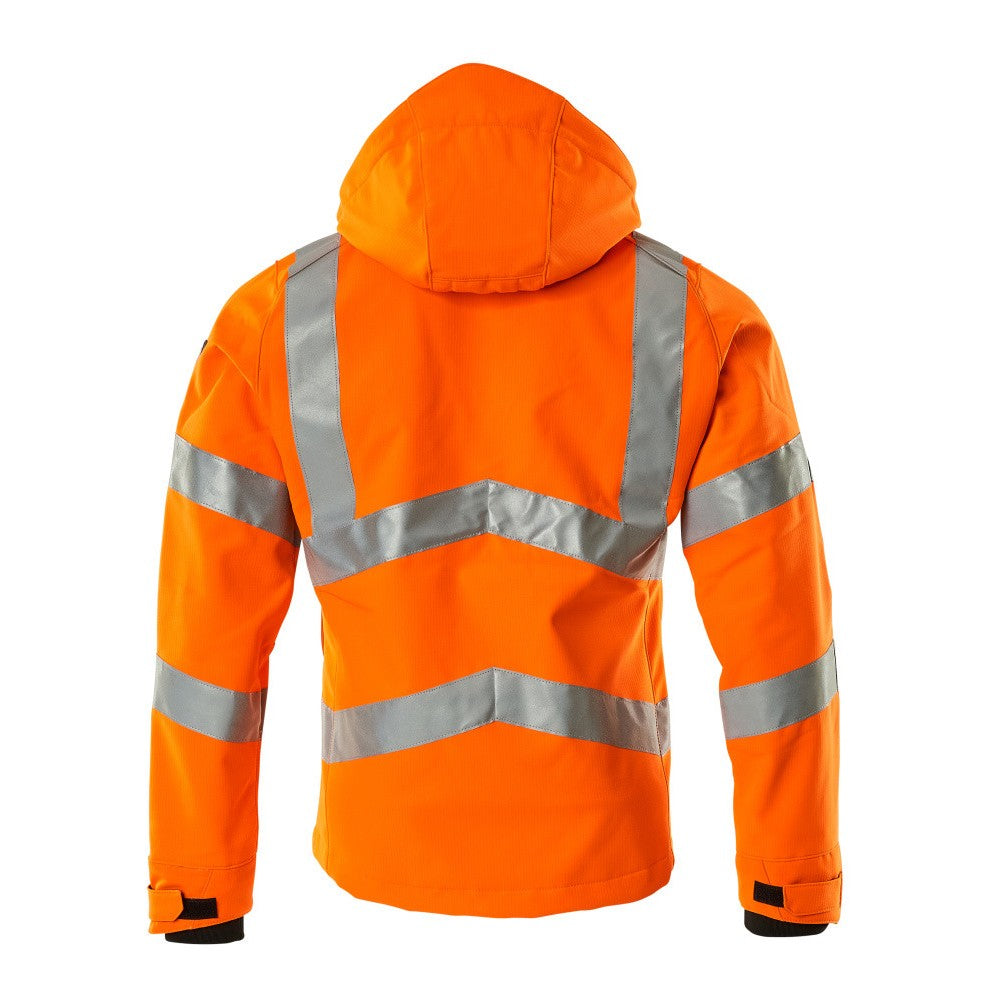 Hi Vis Orange - Back - Mascot Mens Safe Supreme Hi-Vis Jacket