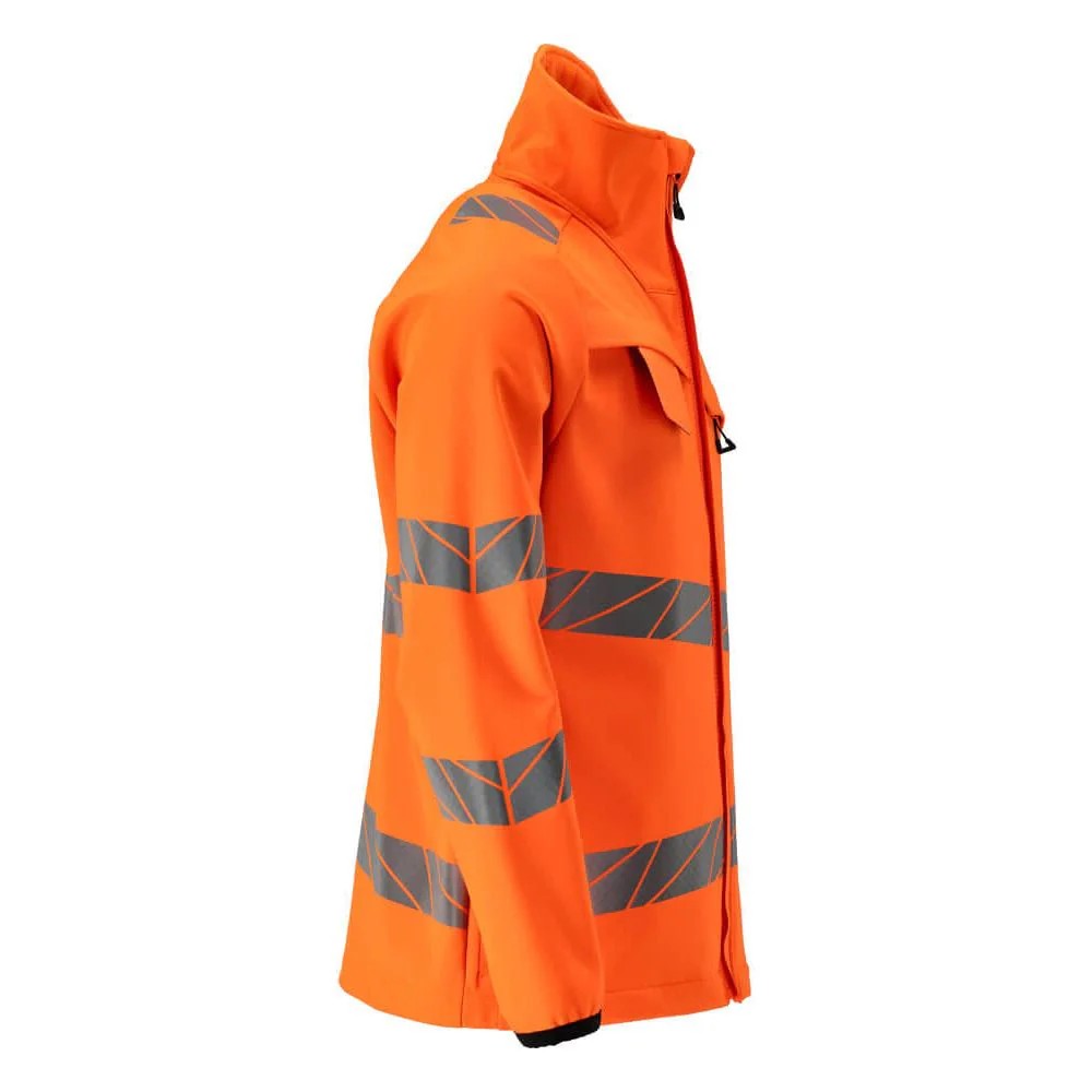 Hi Vis Orange - Back - Mascot Mens Accelerate Safe Hi-Vis Jacket