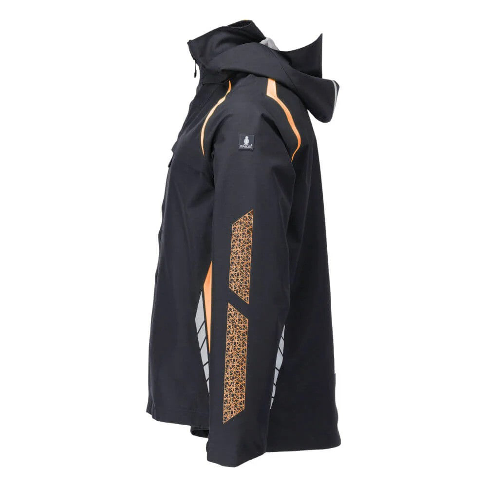 Dark Navy-Hi Vis Orange - Side - Mascot Mens Accelerate Safe Shell Jacket