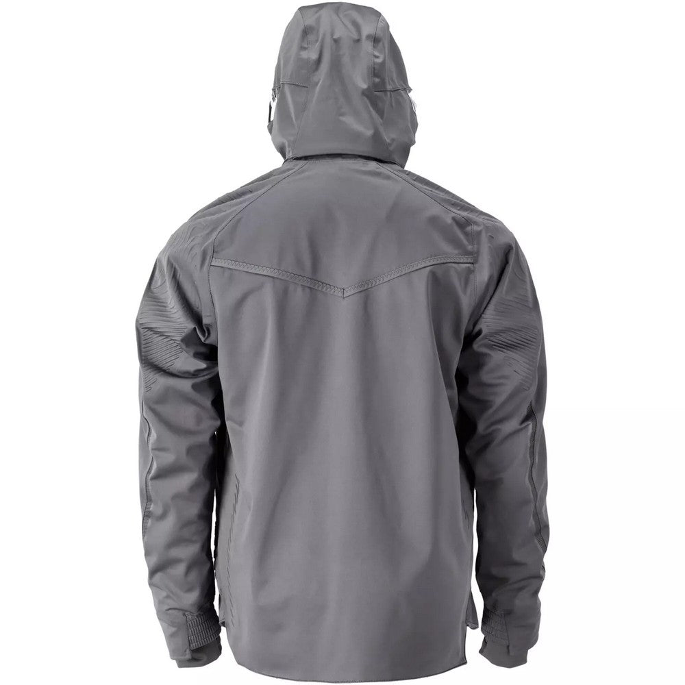 Stone Grey - Back - Mascot Mens Customised Shell Jacket