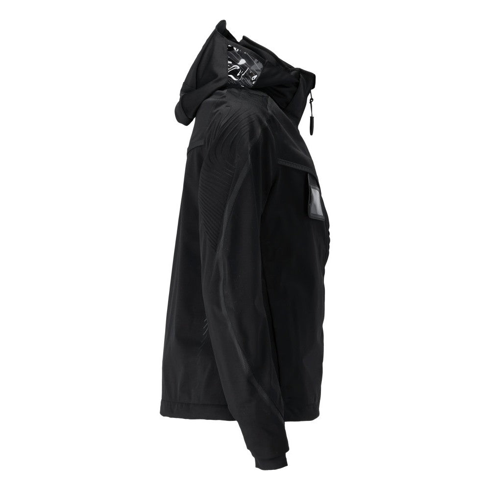 Black - Side - Mascot Womens-Ladies Customised Shell Jacket