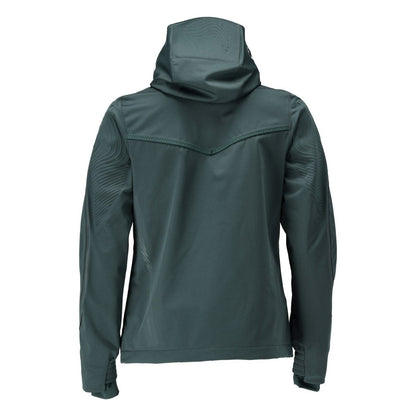 Forest Green - Back - Mascot Womens-Ladies Customised Shell Jacket