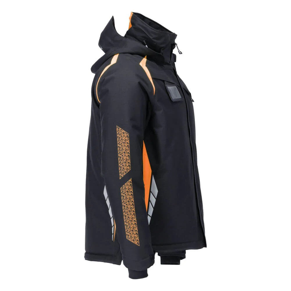 Dark Navy-Hi Vis Orange - Back - Mascot Mens Accelerate Safe Jacket