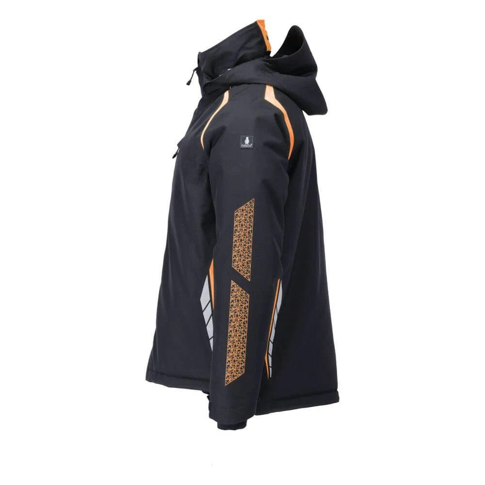 Dark Navy-Hi Vis Orange - Side - Mascot Mens Accelerate Safe Jacket
