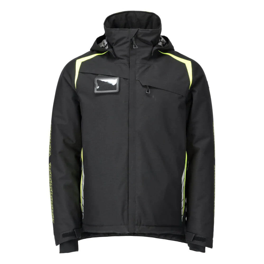 Black-Hi Vis Yellow - Front - Mascot Mens Accelerate Safe Jacket